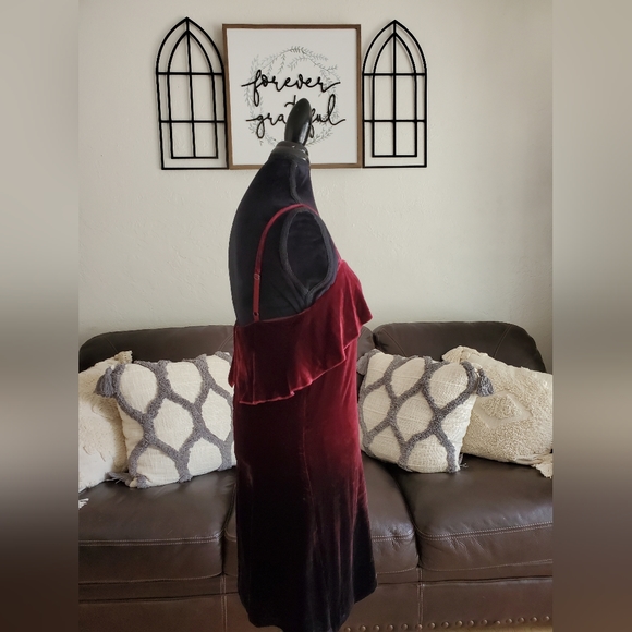 Alice + Olivia Bess Ombre Velvet Sleeveless Slip Dress Size 6 Classic Boho Chic - Picture 13 of 14